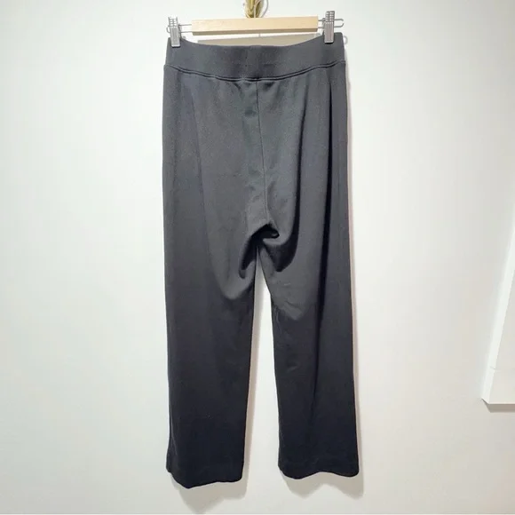AYR Pants The High Hopes Wide Leg Size Medium Black Pima Cotton Modal Wide Leg - Picture 4 of 16